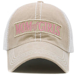 Mom Of Girls Vintage Ballcap: TUQ