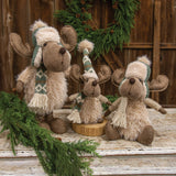 Teal Nordic Print Reindeer