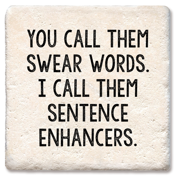 You Call Them Swear Words Coasters: Limestone