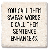 You Call Them Swear Words Coasters: Limestone