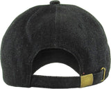 Blank Low Profile Cotton Baseball Cap: Ivory