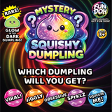 Fun Doh Mystery Dumpling Squishies | 12-Piece Retail Display: Wholesale Price