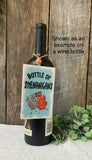 Drink Wine Read Books Be Happy, Wine Tag, Wine Sign