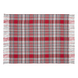 Red Plaid Throw Blanket 50x60 Gregor