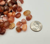 Fire Agate Tumbled Gemstones 10-20mm (0.5kg/1.1 lbs.): 1KG/2.2LBS