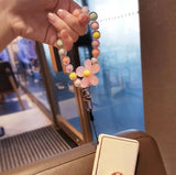 Flower Beaded Keychain : Multicolor 1