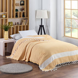 Queen Size: Turkish Cotton Blanket- Queen Size 88"x90": Black / Queen (88”x90”