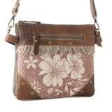 Inkwild Vintage Crossbody Bag for Women in rust with fringe detail: Rust