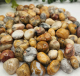 Crazy Lace Agate Tumbled Gemstones 10-20mm (0.5kg/1.1 lbs.) : 1KG/2.2LBS