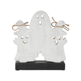 Wood Ghost Figurine 8.5" Rustic Farmhouse Halloween Decor