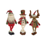 Dangle Leg Santa/Snowman/Reindeer 3 Asstd.