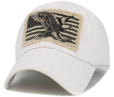 EAGLE FLAG VINTAGE BALLCAP: DGY