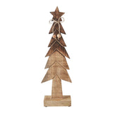 Christmas Tree Two-Toned Wooden Figurine 16in