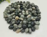 Green Hair Jasper Tumbled Gemstones 10-20mm (0.5kg/1.1 lbs.): 1KG/2.2LBS
