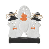 Wood Ghost Figurine 8.5" Rustic Farmhouse Halloween Decor