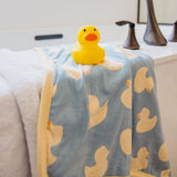 Premium Baby Knit Hooded Towel - Ducky