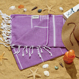 Aegean Concept Turkish Beach Towel, Oversized, Quick-Dry: Grey Blue / 37 x 77 IN. (Pack of 1)