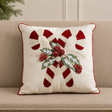 Candy Cane Christmas Throw Pillow 18x18