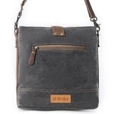 Frostbloom Vintage Shoulder Bag for Women in teal with floral detail: Teal