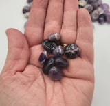 Chevron Amethyst Tumbled Gemstones 10-20mm (0.5kg/1.1 lbs.): 1KG/2.2LBS