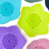 Shower Steamer Tray - Lotus Shape - Flexible Silicone: Charcoal