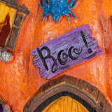 8.4 Inches Long Battery Operated Lighted Resin Halloween Pum