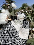 Queen Size: Turkish Cotton Blanket- Queen Size 88"x90": Black / Queen (88”x90”