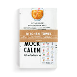 Mocktail Calendar Recipe Kitchen Towel
