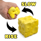 Fun Doh Slow Rise Cheese Squishies | Viral Sensory Display: Wholesale Price