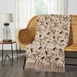 Raven Harvest Woven Throw 50x60