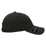 Decky 205 - Classic Low Profile, Relaxed Cotton Dad Hat: Black