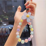 Flower Beaded Keychain : Multicolor 1