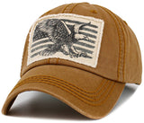 EAGLE FLAG VINTAGE BALLCAP: DGY