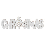 Christmas Carved Wooden Sign