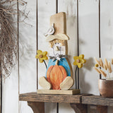 Rustic Painted Scarecrow 16.5" Farmhouse Fall Harvest Decor