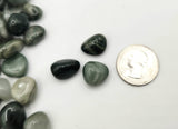 Green Hair Jasper Tumbled Gemstones 10-20mm (0.5kg/1.1 lbs.): 1KG/2.2LBS
