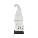 Ghost with Pumpkin Wood Figurine, 12.5" Halloween Decor