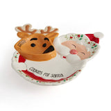 Winterberry 8.8In Cookie Plt Giftbox: White|Green|Red / Dolomite / Christmas