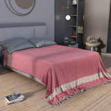 Queen Size: Turkish Cotton Blanket- Queen Size 88"x90": Black / Queen (88”x90”