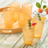 Santa Fe Orange Acrylic Ice Tea Glass 22 oz.