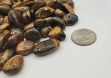 Yellow Tiger Eye Tumbled Gemstones 10-20mm(0.5kg/1.1lbs): 1KG/2.2LBS