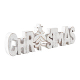 Christmas Carved Wooden Sign