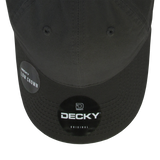 Decky 205 - Classic Low Profile, Relaxed Cotton Dad Hat: Black