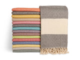 Aegean Concept Turkish Beach Towel, Oversized, Quick-Dry: Grey Blue / 37 x 77 IN. (Pack of 1)