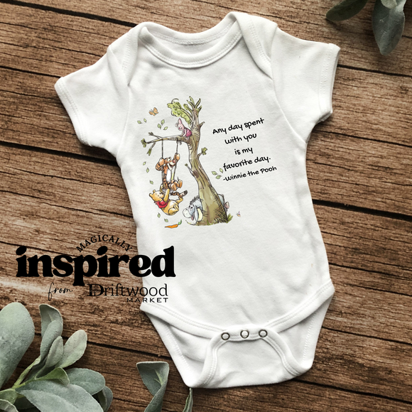 Anyday Spent With You Pooh Onesie