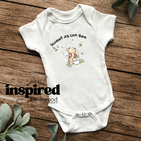 Sweet As Can Bee Pooh Onesie