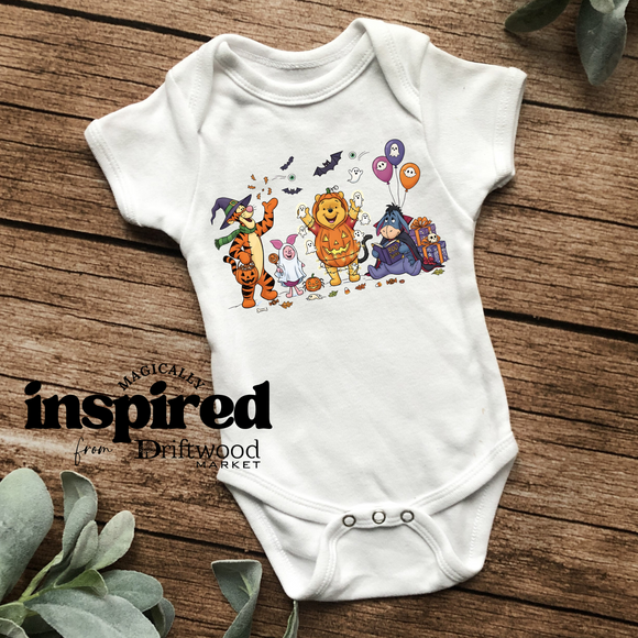 Spooky Pooh & Friends Onesie