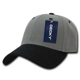 Low Crown Structured Baseball Cap - Decky 206: Charcoal