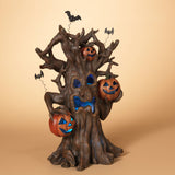 Battery Operated Lighted Resin Haunted Tree