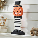 Jack-O'-Lantern with Top Hat Halloween Shelf Sitter 17.5"